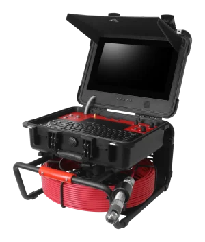 Pan and tilt sewer camera